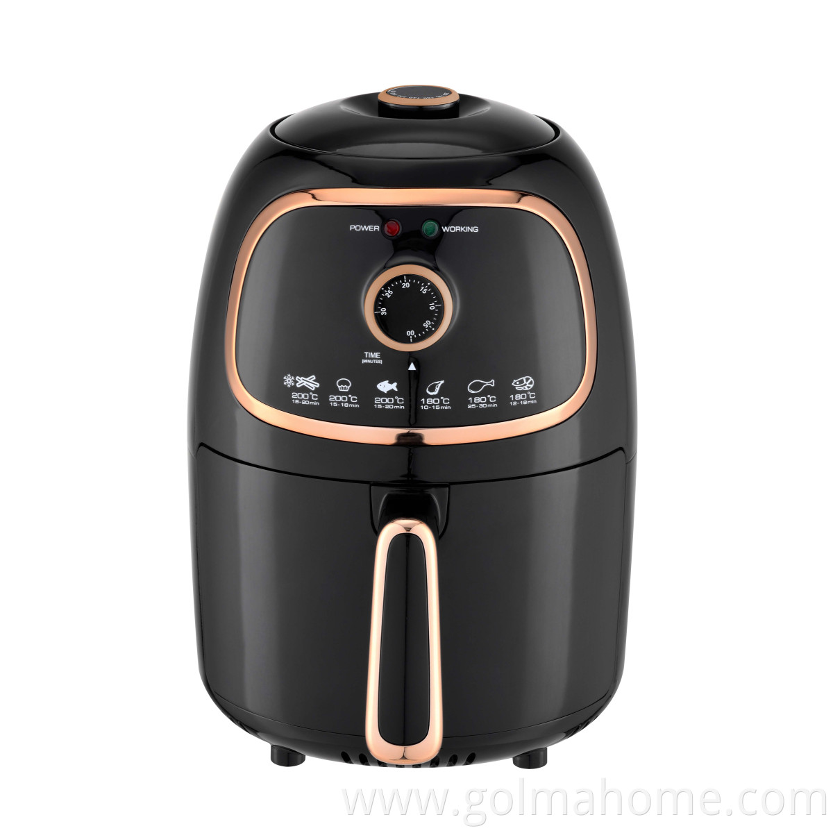 2L Promotion as gift Compact Healthy Electrical Kitchen Appliance with Digital LCD Screen Digital Air Fryer